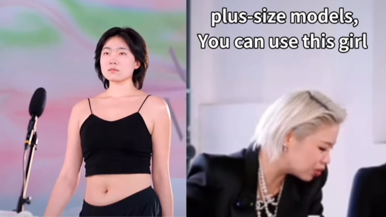 Chinese model displeased with being labeled plus sized during fashion week