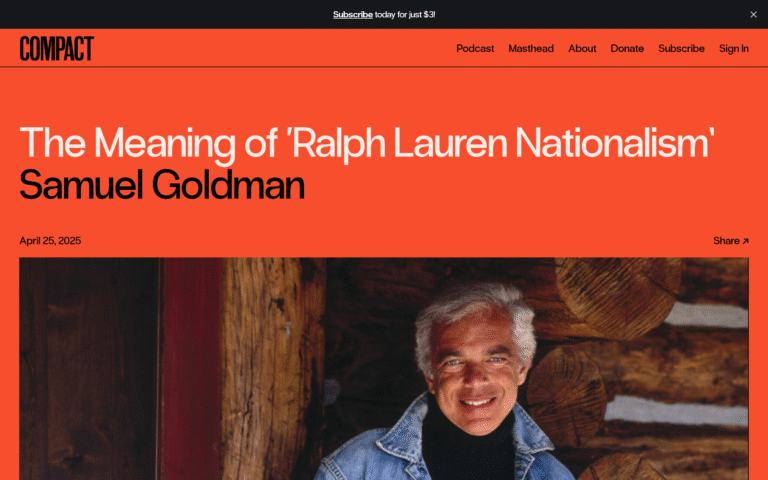The significance of ralph lauren nationalism