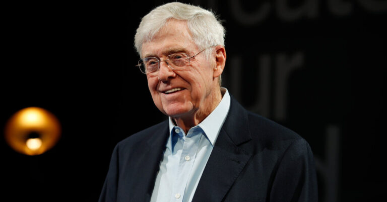 Charles koch states that many people in the country are