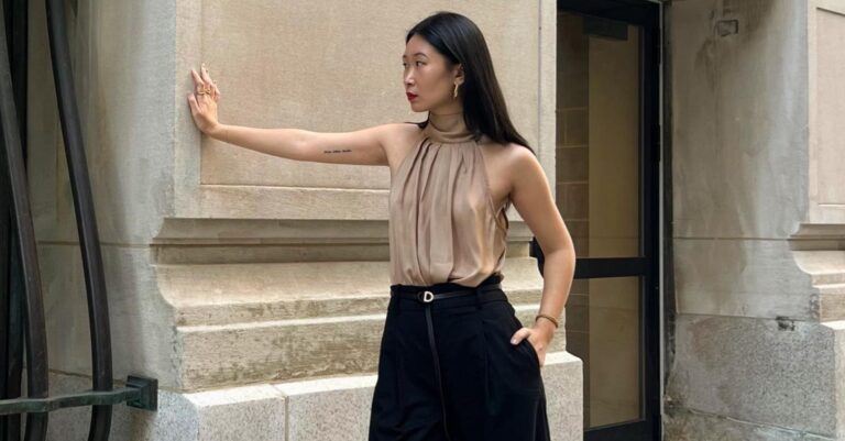 Fashionistas are now embracing halterneck blouses