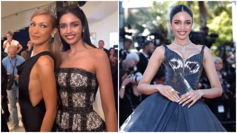 Indian thai model veena praveenar singh captivates bella hadid with her