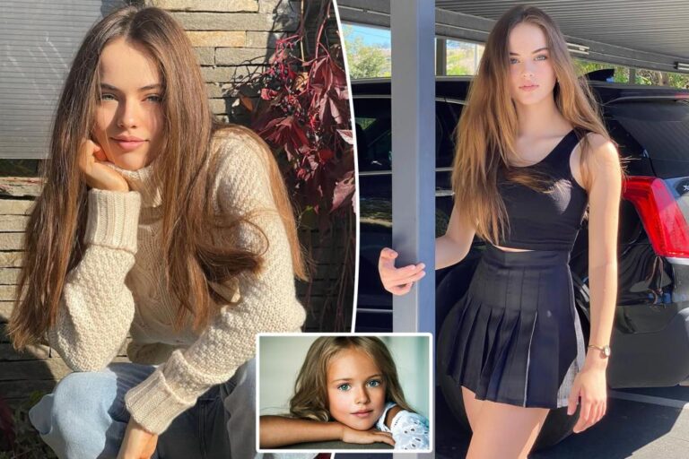 The model named the most beautiful at age 9 sparked