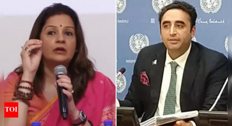 Priyanka chaturvedi criticizes bilawal bhutto's cowardly speech and attacks pakistan