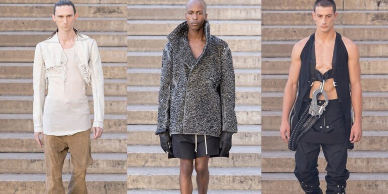 Rick owens spring/summer 2026 collection at paris fashion week