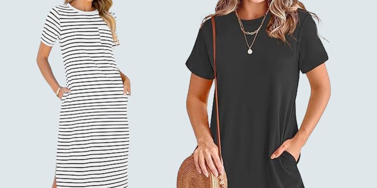 Six t shirt dresses recommended by moms to shop