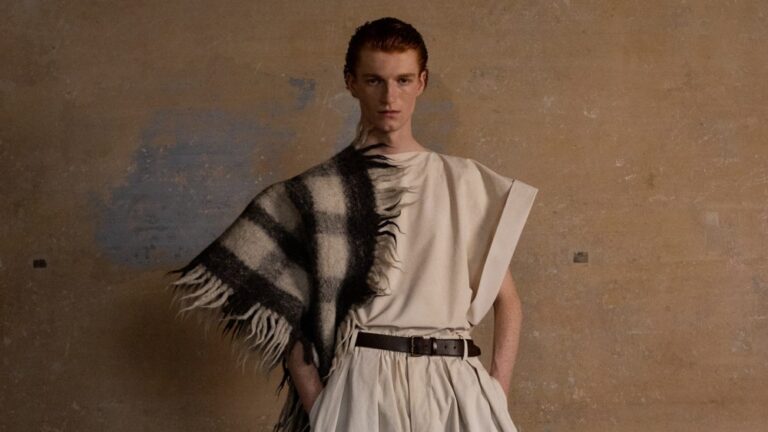 Spring 2026 review of uma wang's men's fashion show and