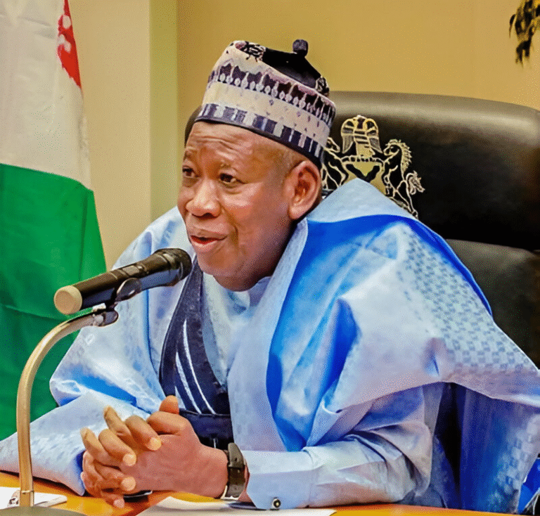 Umar ganduje, chairman of the apc, steps down from his