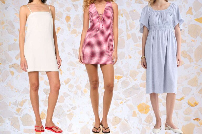 30 affordable linen dresses for summer getaways priced below $100