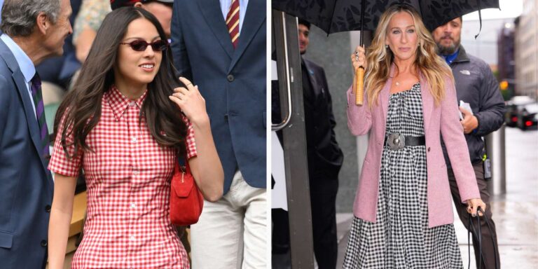 Gingham dresses are a trend for summer 2025 favored by
