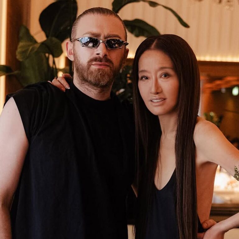 Vera wang's little black dress at her 76th birthday celebration