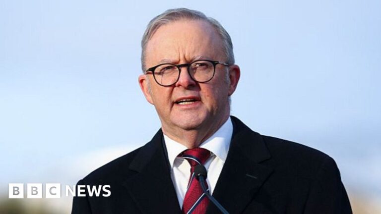 Australia's prime minister albanese claims that israel's netanyahu is refusing