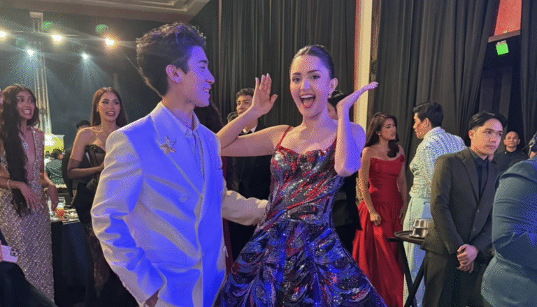 Brent manalo and ahtisa manalo reunite at the gma gala.