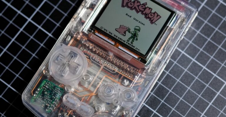 This transparent game boy is a masterpiece due to her