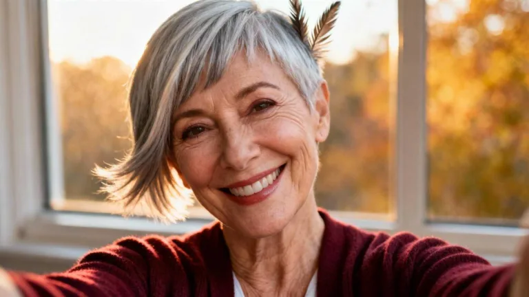 My 62-year-old mom experimented with five pixie cuts this fall, and the feathered style significantly boosted her confidence. My 62 year old mom experimented with five pixie cuts this fall,