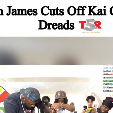 LeBron James trims Kai Cenat’s locs on the last day of Mafiathon 3. ✍🏾: TSR Staff on Instagram Lebron james trims kai cenat's locs on the last day