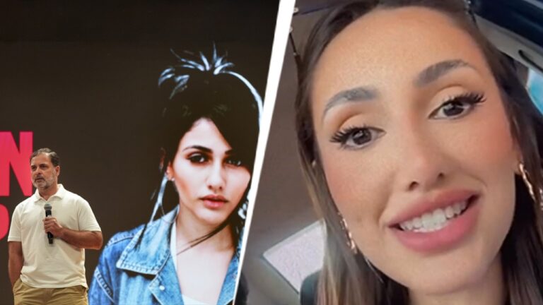 Brazilian model Larissa, highlighted in Rahul Gandhi’s press conference about vote theft, claims her photo was sourced from a stock image. Brazilian model larissa, highlighted in rahul gandhi's press conference about