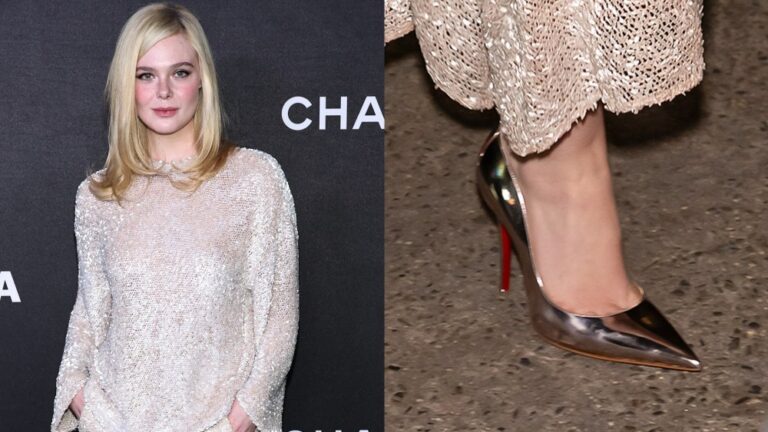 Elle Fanning Discovers Treasure in Louboutins at Chanel's MoMA Film