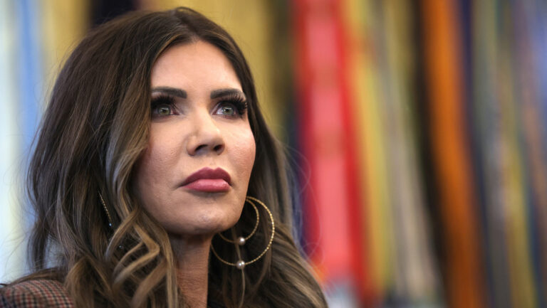 Kristi Noem's Over the Top Eyelashes Are Not Flattering Her Beauty Looks