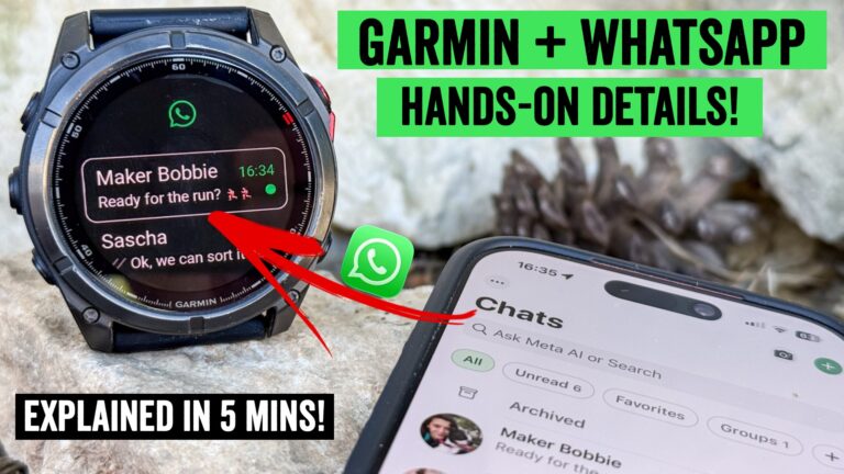 Garmin Introduces WhatsApp Integration for Its Smartwatches