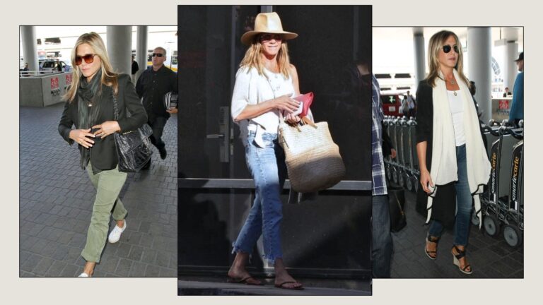 Three Footwear Styles Jennifer Aniston Frequently Chooses for Her Airport